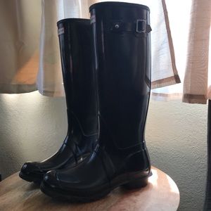 Hunter original tall black, glossy boot